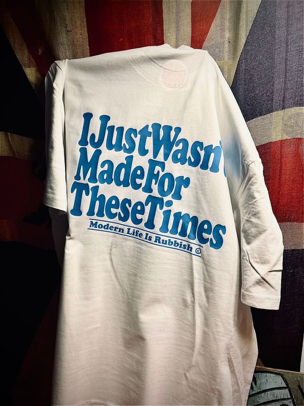 I Just Wasnt Made For These Times Front and Back Print Organic T shirt I Just Wasnt Made For These Times Front and Back Print Organic T shirt