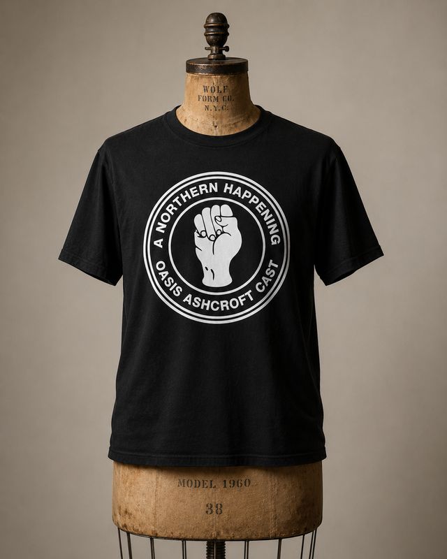 A NORTHERN HAPPENING CLASSIC LOGO OASIS T-SHIRT A NORTHERN HAPPENING CLASSIC LOGO OASIS T-SHIRT
