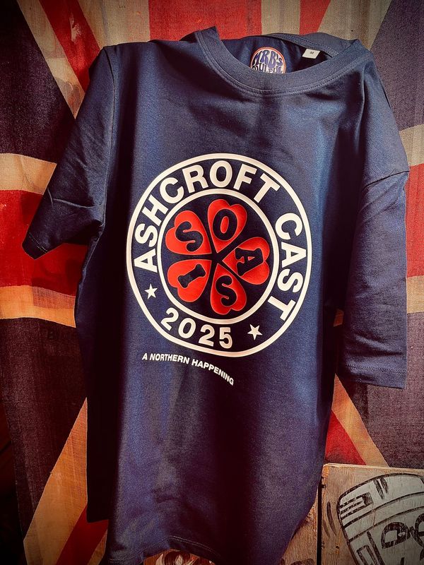 A NORTHERN HAPPENING OASIS ASHCROFT CAST 25 ORGANIC COTTON T SHIRT A NORTHERN HAPPENING OASIS ASHCROFT CAST 25 ORGANIC COTTON T SHIRT