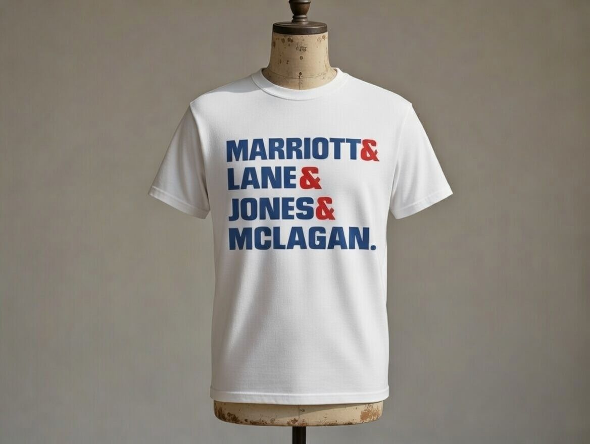 MARRIOTT,LANE,JONES & MCLAGAN ORGANIC COTTON T SHIRT