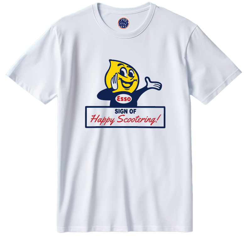 Happy Scootering Esso organic cotton T SHIRT Happy Scootering Esso organic cotton T SHIRT