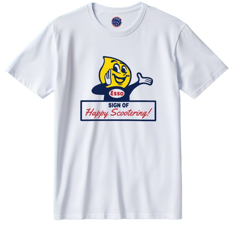 Happy Scootering Esso organic cotton T SHIRT Happy Scootering Esso organic cotton T SHIRT