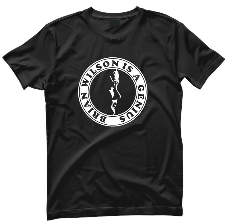 BRIAN WILSON IS A GENIUS ORGANIC COTTON T SHIRT BRIAN WILSON IS A GENIUS ORGANIC COTTON T SHIRT