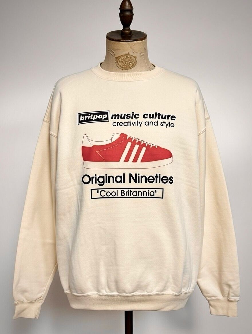 BRITPOP ORIGINAL NINETIES ORGANIC COTTON SWEATSHIRT