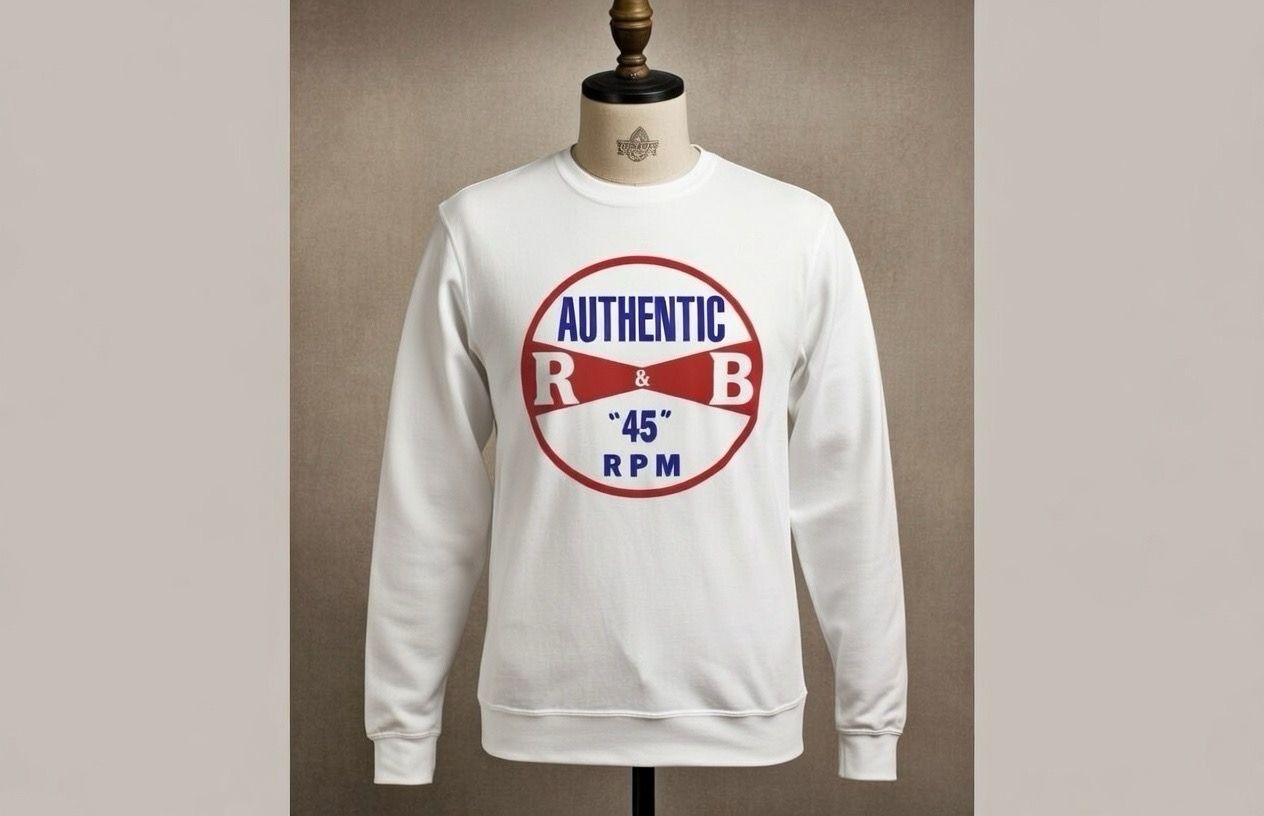 Authentic R&B 45rpm heavy organic cotton Sweatshirt