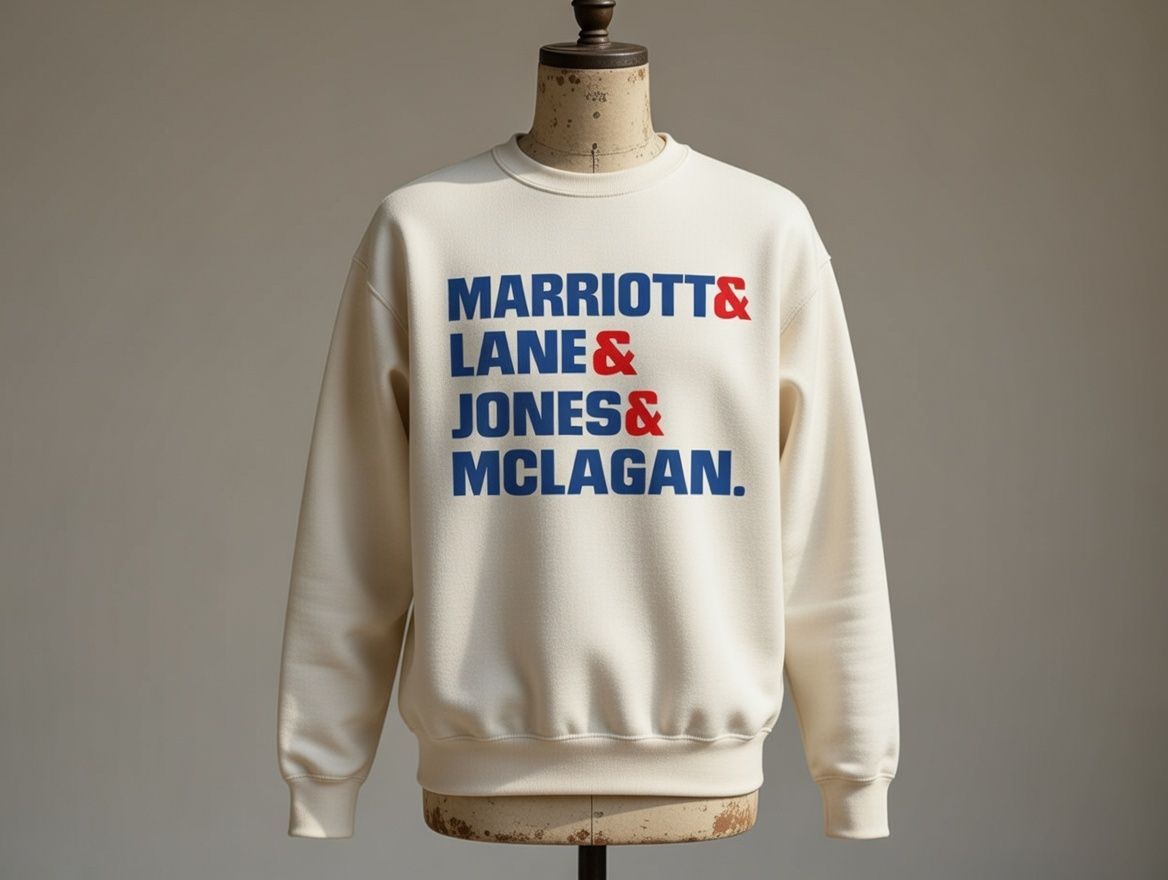 MARRIOTT, LANE, JONES & MCLAGAN ORGANIC COTTON SWEATSHIRT