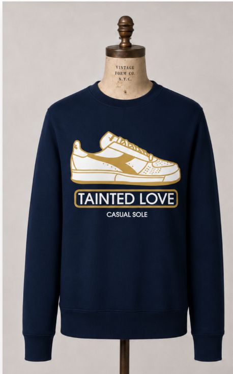 BORG (TAINTED LOVE- WEEKEND UNIFORM OR BETTER TO BE SOMEONE) ORGANIC COTTON SWEATSHIRT BORG (TAINTED LOVE- WEEKEND UNIFORM OR BETTER TO BE SOMEONE) ORGANIC COTTON SWEATSHIRT