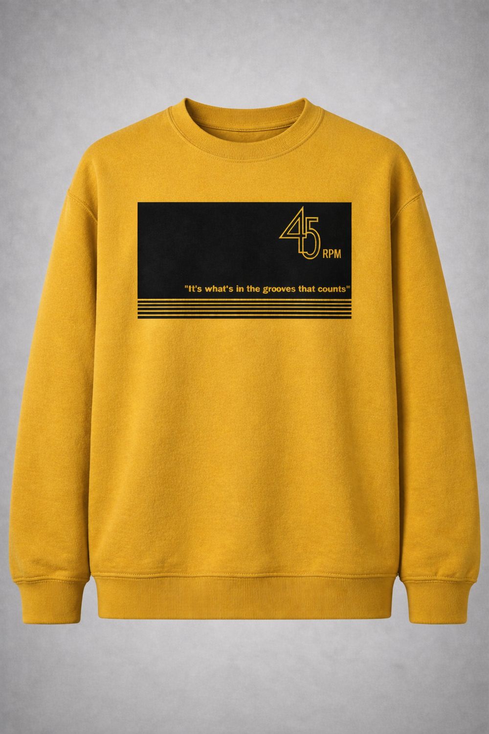 It's what's in the grooves 45rpm Organic Cotton Sweatshirt It's what's in the grooves 45rpm Organic Cotton Sweatshirt