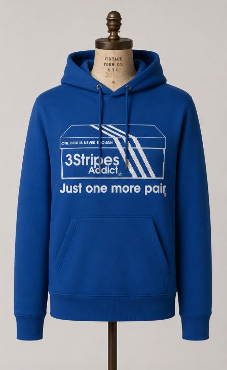 3 Stripes Addict Trainer Box Organic Cotton HOODED Sweatshirt 3 Stripes Addict Trainer Box Organic Cotton HOODED Sweatshirt
