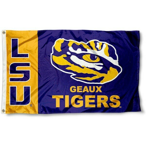 LSU Geaux Tigers Flag 3x5
