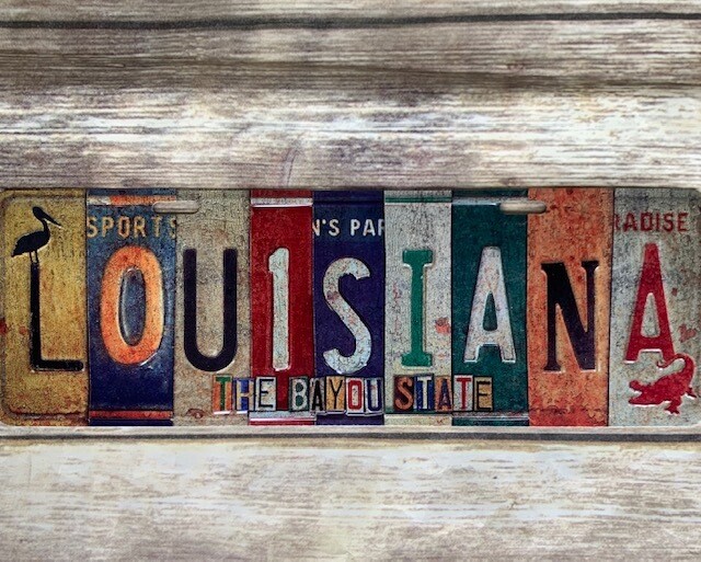 Louisiana Street Metal Sign