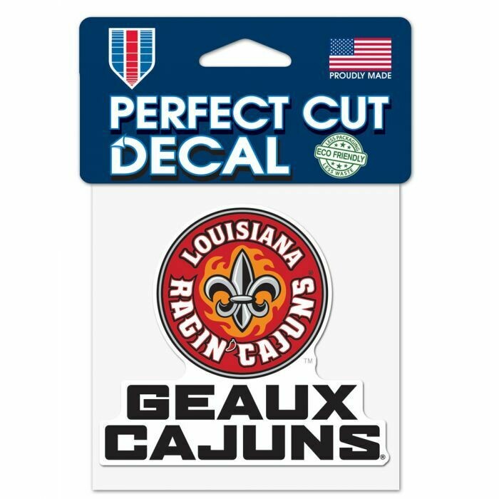 UL Round Logo Geaux Cajuns Decal 4x4
