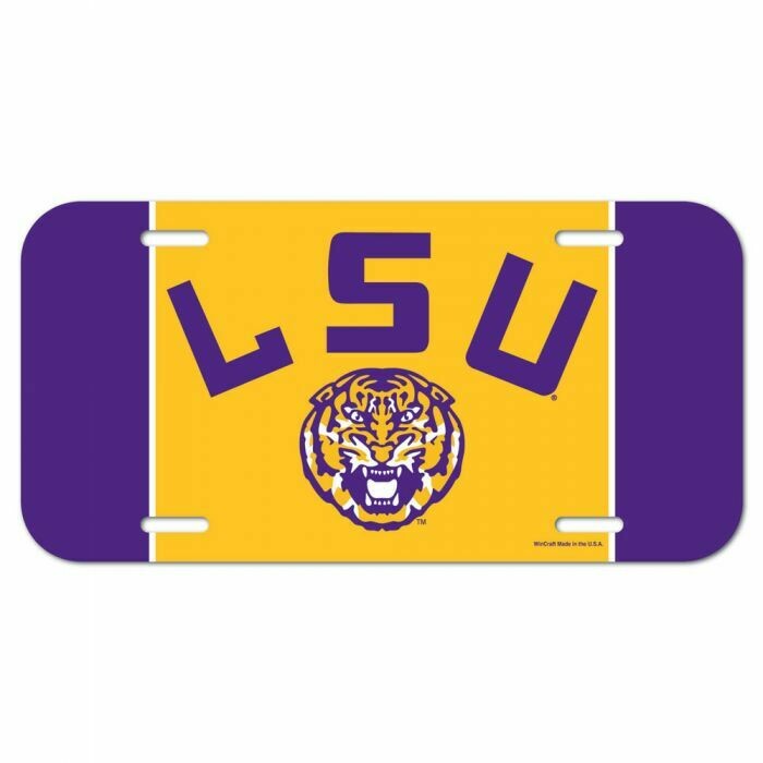 LSU Tiger Head License Plate