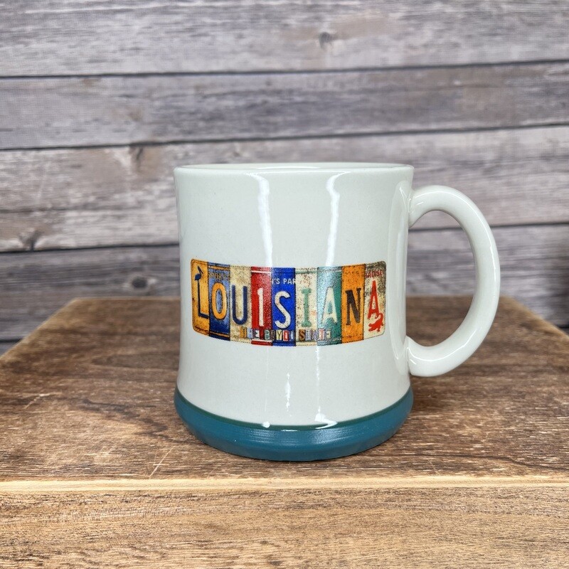 Louisiana License Plate Mug