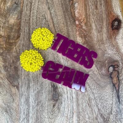 Geaux Tigers Earrings