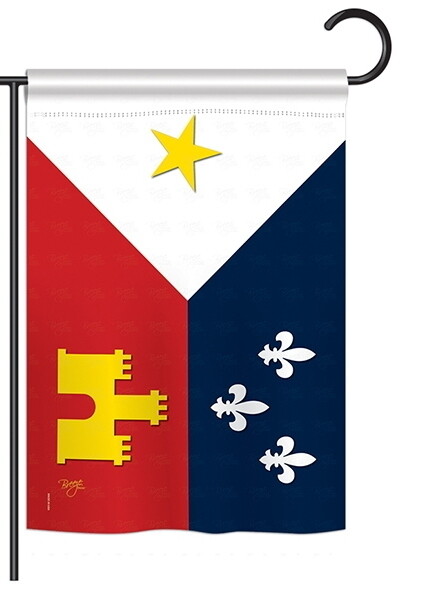 Acadian Garden Flag 12x18