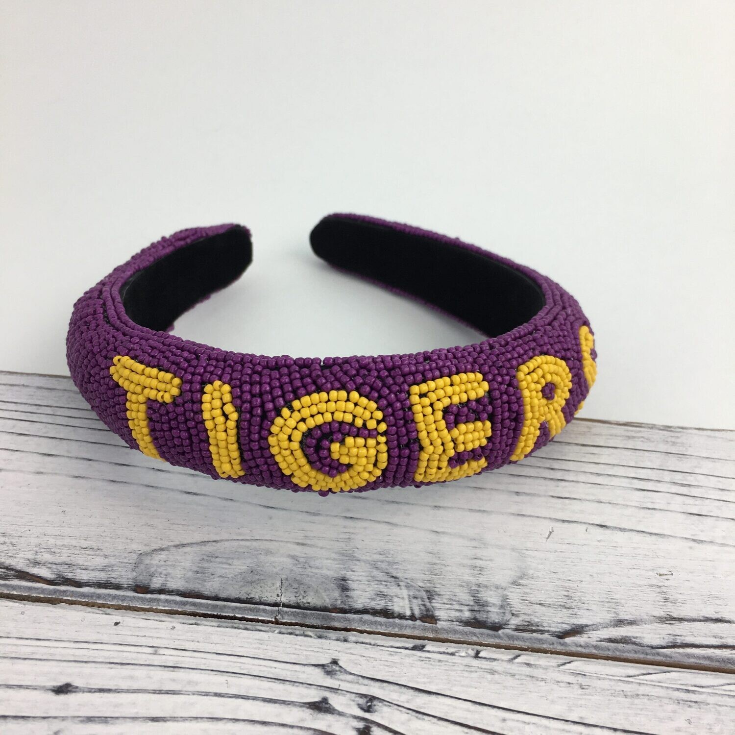 LSU Tiger Letters Headband