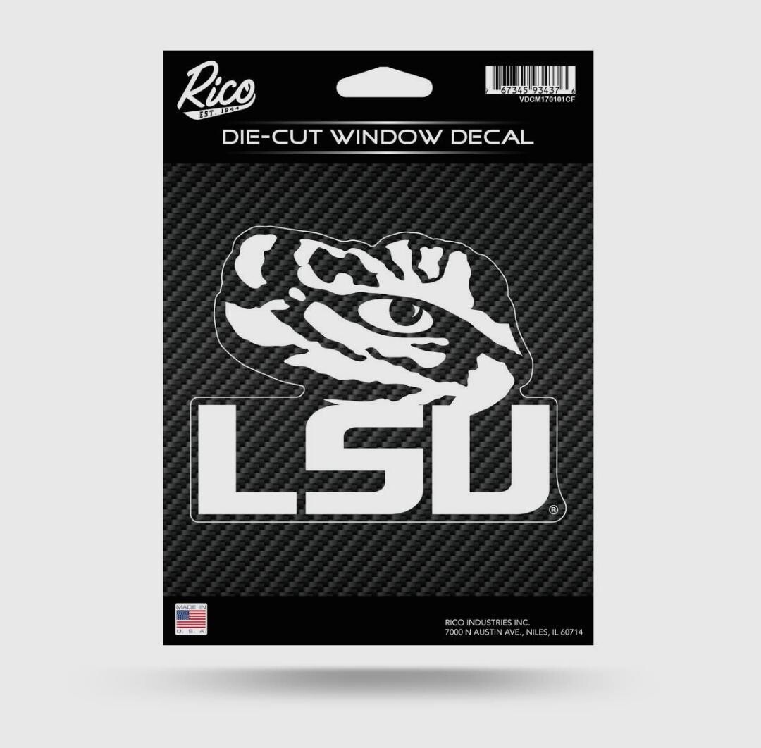 LSU White Eye Large Decal