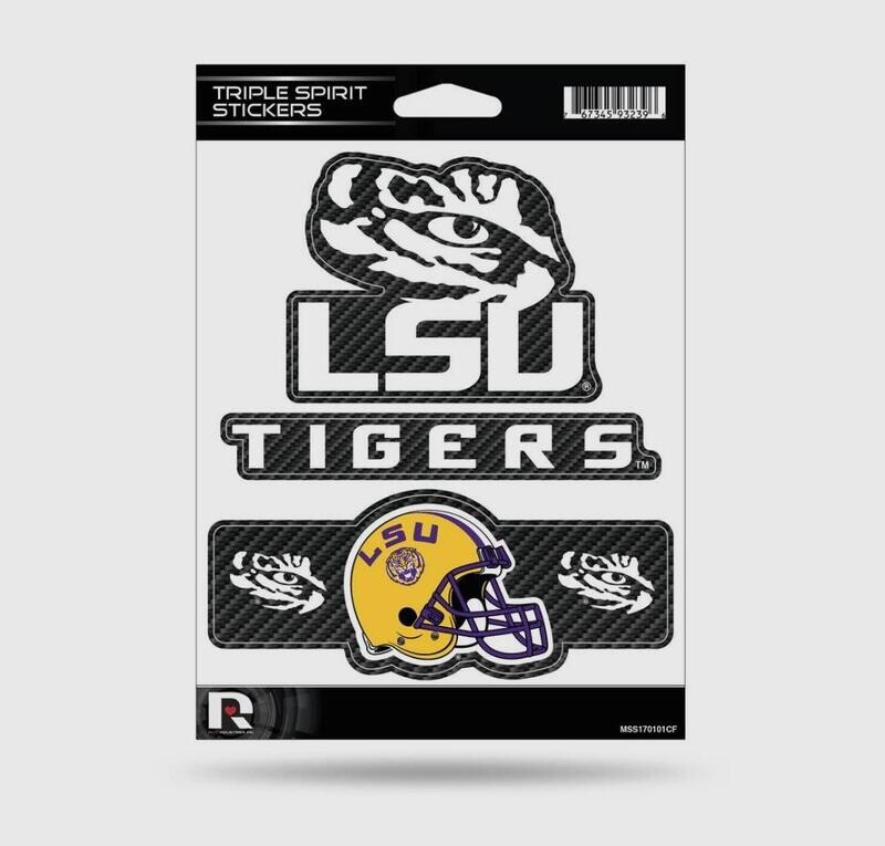 LSU Helmet 3 Pack Decals
