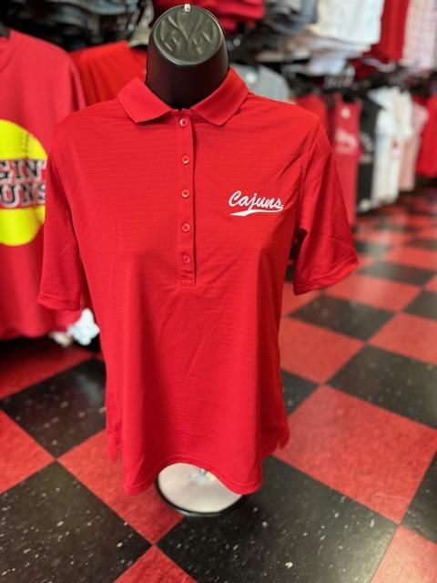 UL Cajuns Softball Red Ladies Polo