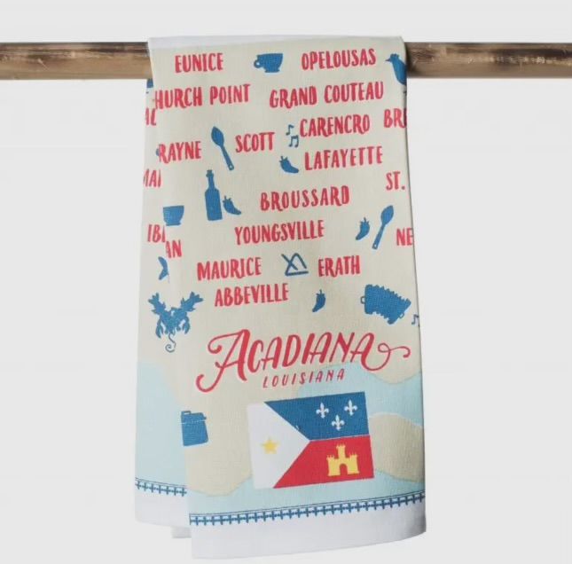 Acadian Flag Kitchen Towel