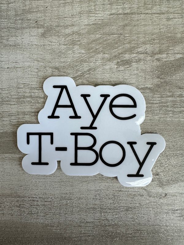 Aye T-Boy Decal