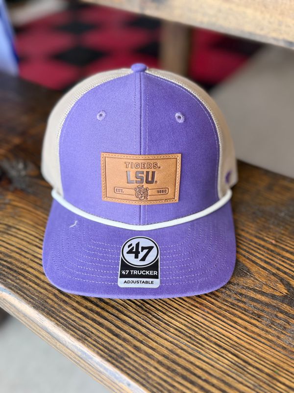 LSU Hat Leather Rope