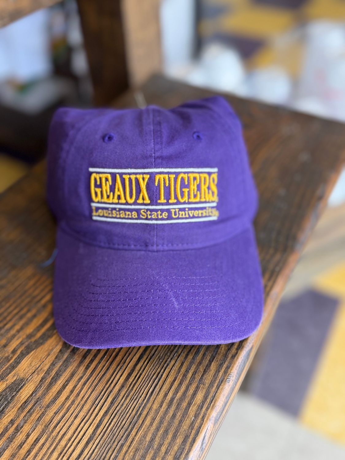Purple LSU Bar Hat