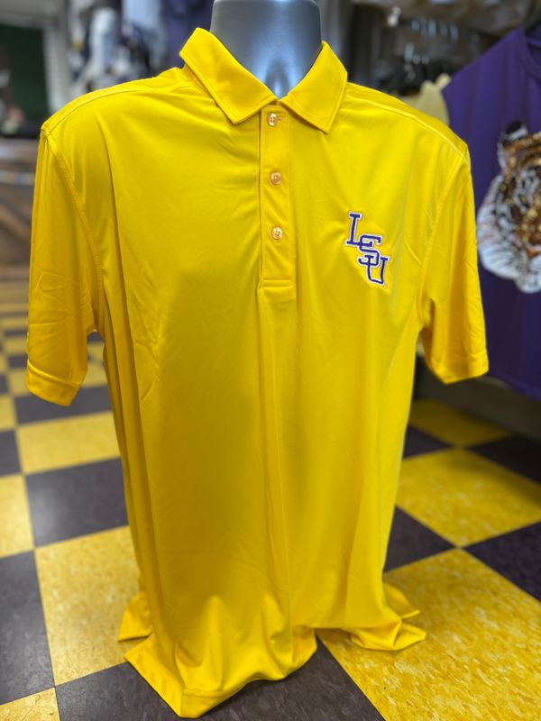 LSU Polo Gold Interlock