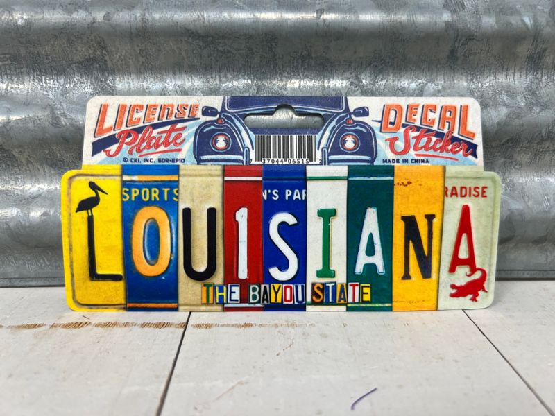 Decal LA License Plate
