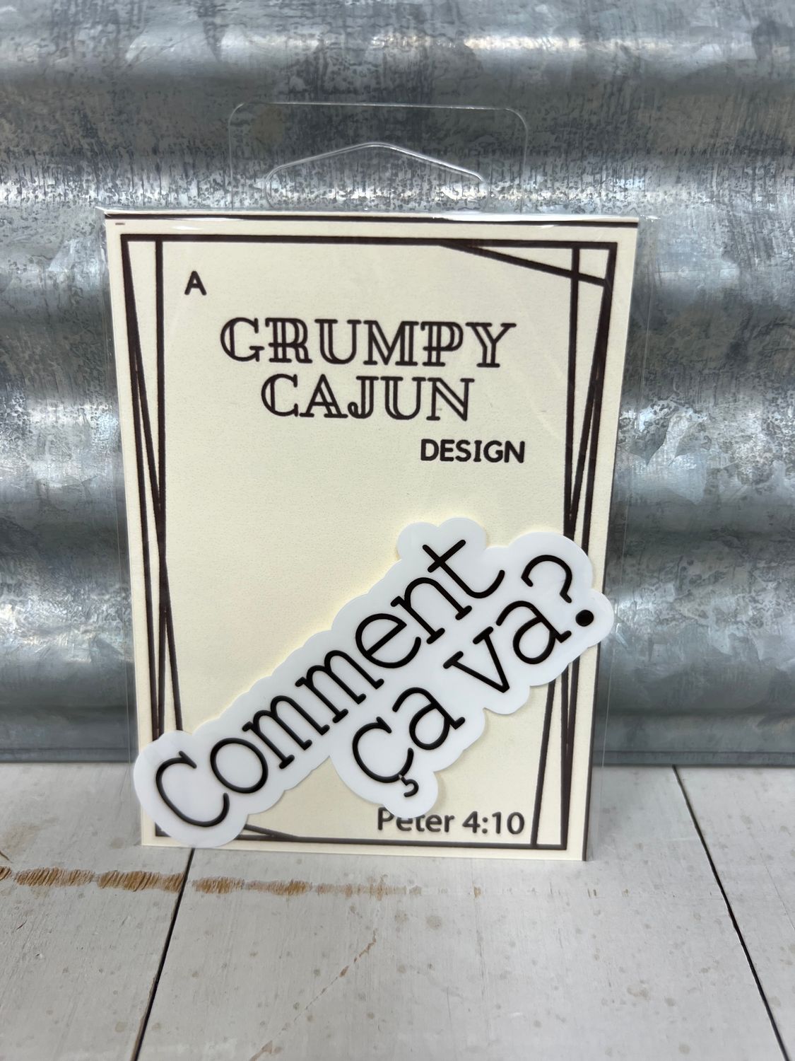Decal Comment Ca Va