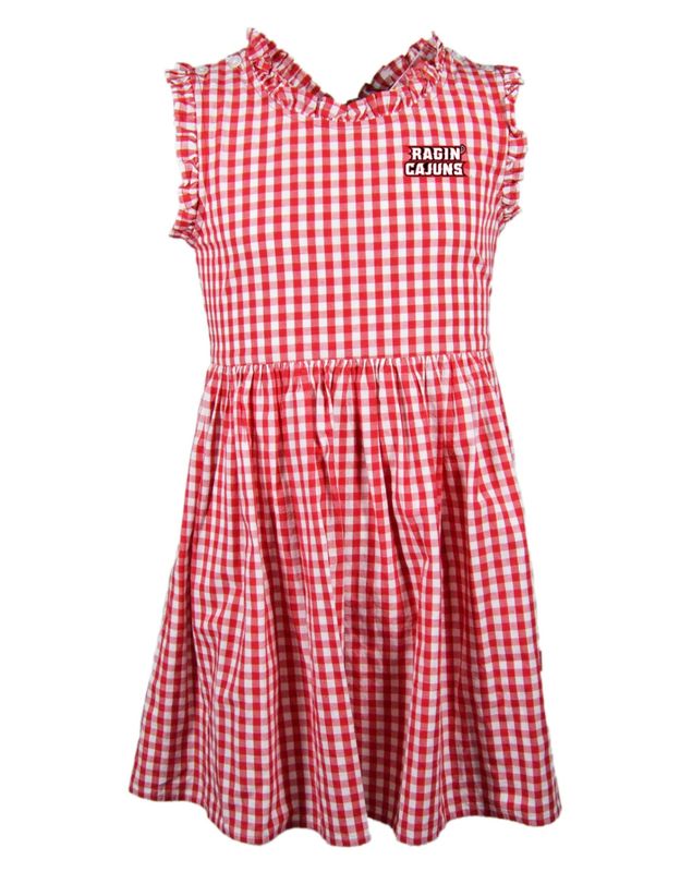 UL Dress Toddler Gingham Ragin Cajuns *PREORDER*