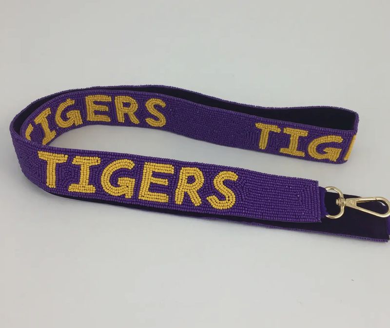 LSU Purse Strap Tigers