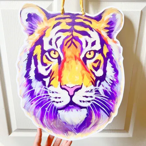 LSU Door Hanger Tiger Head