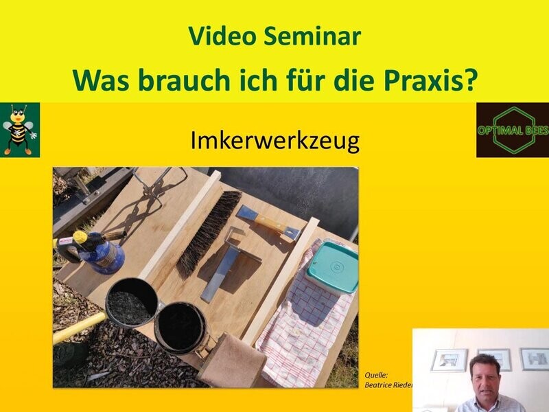 S103 • NLB Online-Seminar - Grundkurs Artgerecht Imkern - Was brauch ich für die Praxis? - Seminar mit Chris!