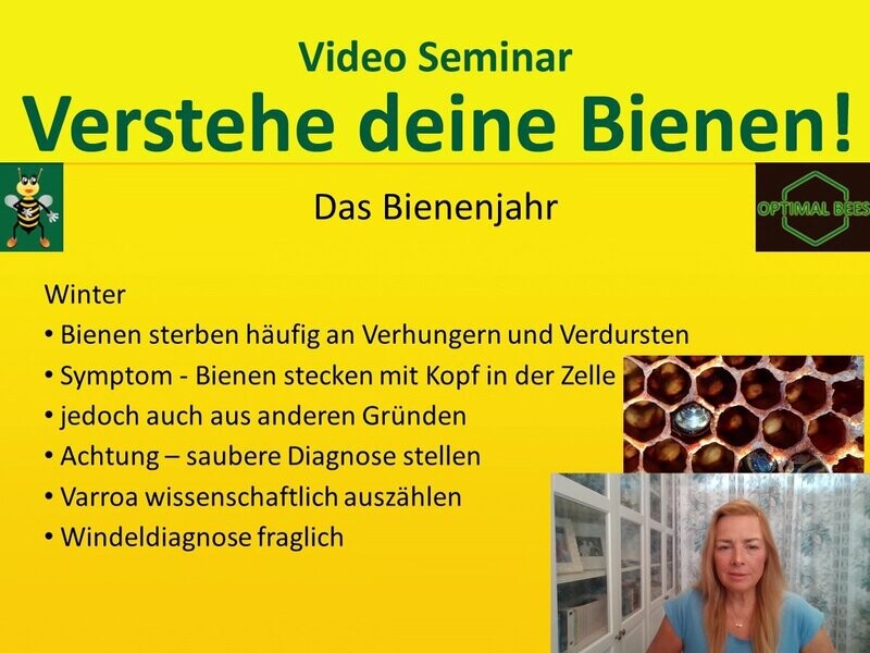 S101 • NLB Online-Seminar - Grundkurs Artgerecht Imkern - Basiswissen Verstehe deine Bienen - mit Bella!