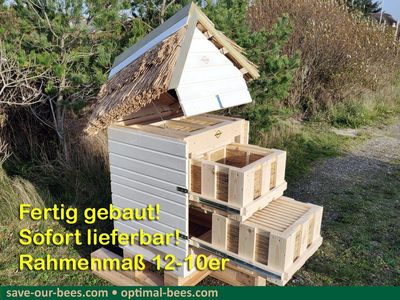 A151-F • OPTIMAL Klima ModulSchilfdach Amalienborg, mit zwei Schubladen-Magazinen und Klimadach Schilfdach • Rahmenmaß 12-10er --- EIN EXEMPLAR - FERTIG GEBAUT! SOFORT LIEFERBAR!