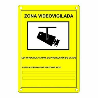 Placa de Zona Videovigilada
