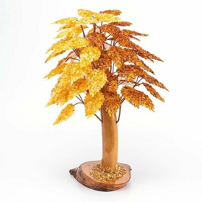 Янтарное дерево с натуральным медовым и королевским янтарем "Древо жизни"