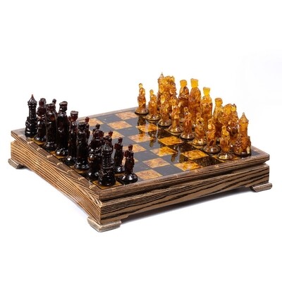 Крупные шахматы-ларец 
