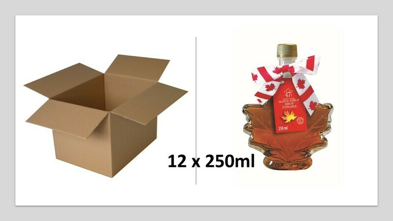 12x250ml Maple Leaf Glass