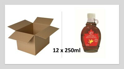 12x250ml Traditional Glass Bottle