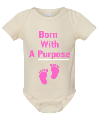 Born with a Purpose LS Onesie