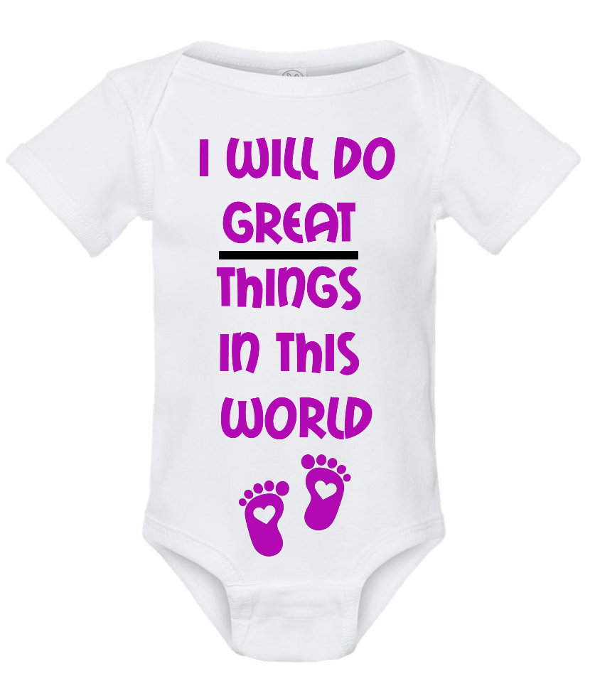 I will do great things LS Onesie