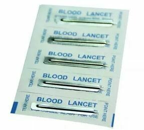 Blood Lancets, Stainless Flat Steel, ORMED