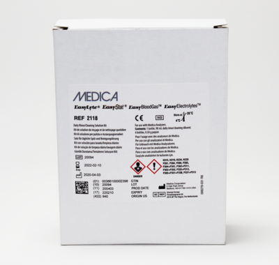 Daily Cleaning Solution Pack, NA/K/Cl, 800mL, MEDICA EASYLYTE