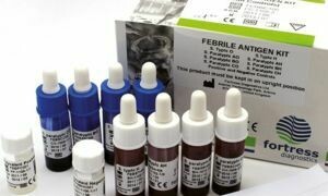 Salmonella Febrile Antigen Kit w/ controls, Widal Test, 100Tests, FORTRESS