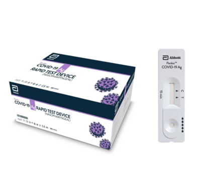 Covid-19 Rapid Antigen Test Kits, 25&#39;s, Nasopharyngeal Swab, Panbio, Abbott