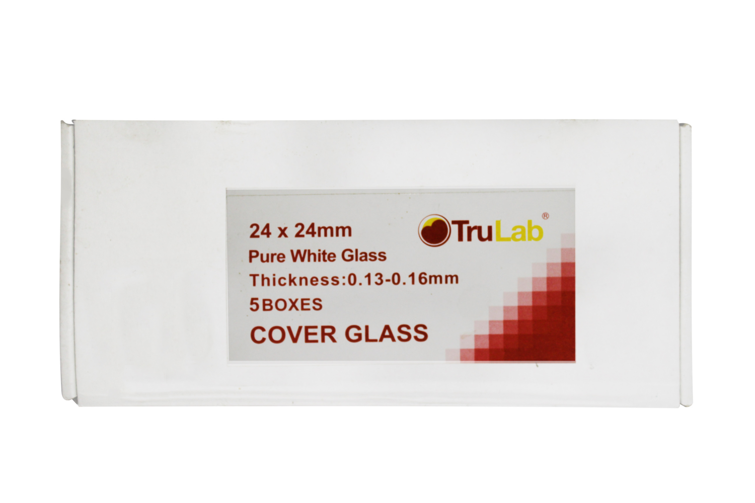 Cover Glass / slip 24x24mm 100s, TRULAB