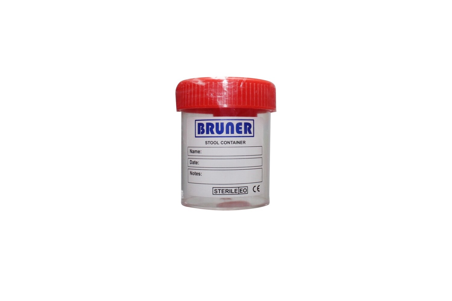 TRULAB / BRUNER / RTK Stool Container w/ spoon, Sterile, Individually packed, 60ml, pc